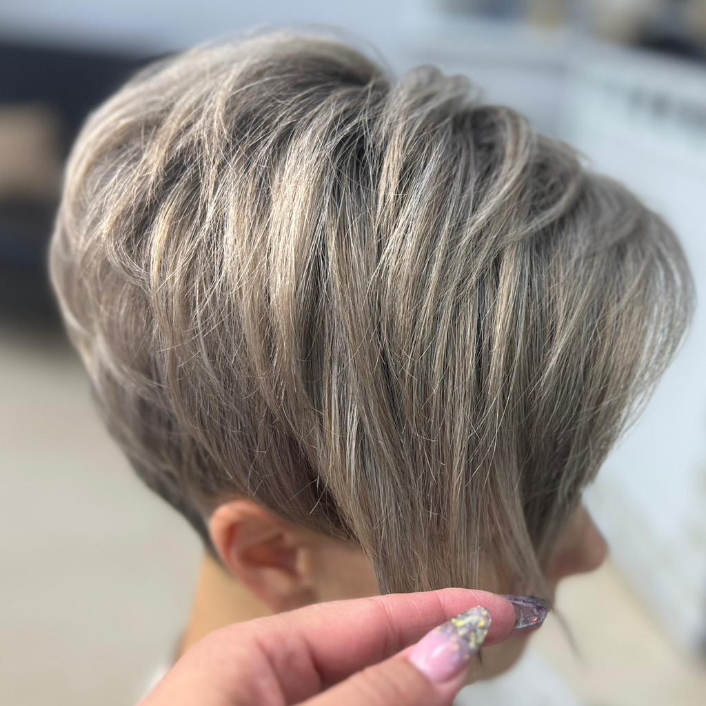Сложное окрашивание Loreal (короткие волосы)Блондирование