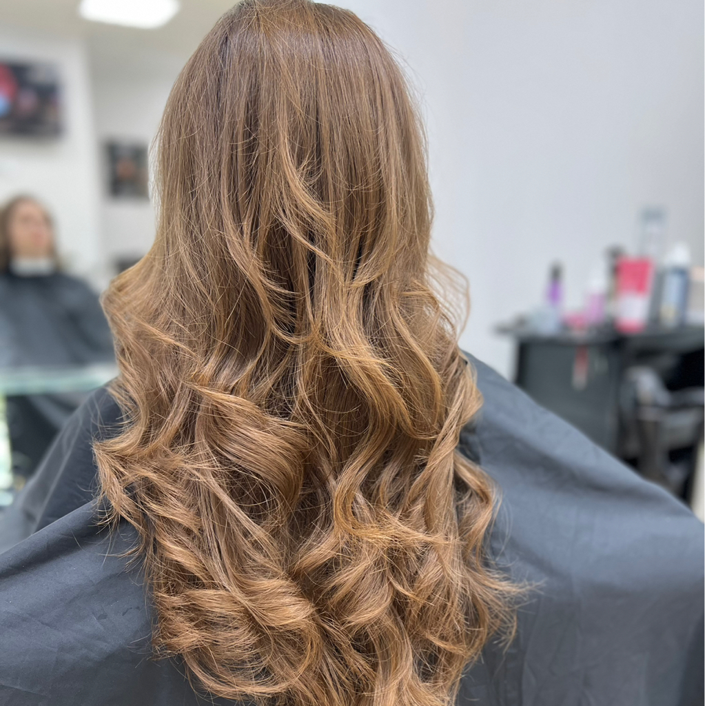 Окрашивание в один тон Loreal (длинные волосы)