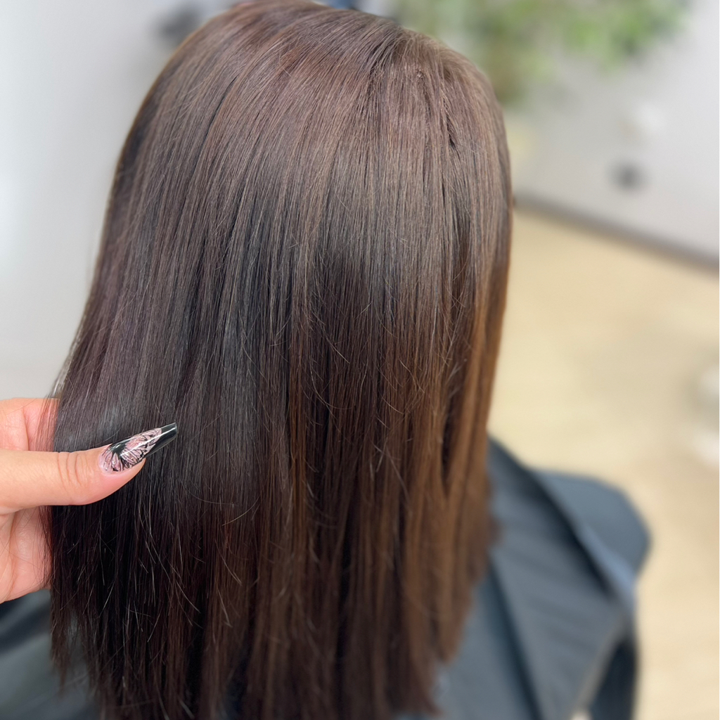 Окрашивание в один тон Loreal (средняя длина)