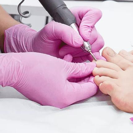 Полная обработка стопы и пальчиков без покрытия