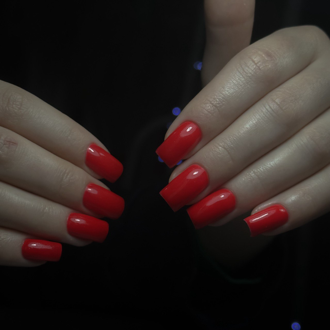 Маникюр с однотонным покрытием