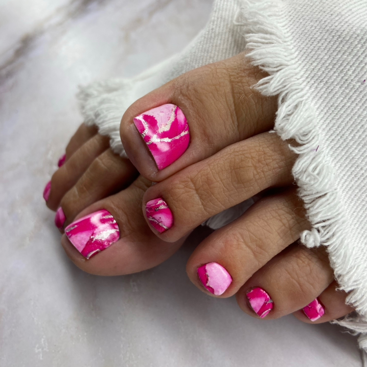 ПОЛНЫЙ С ПОКРЫТИЕМ пленки/гель-лак (стопы+пальчики)