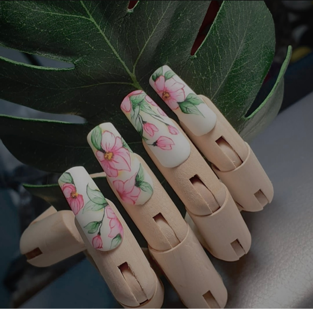 Роспись акварельными красками (цена за 1 ноготок)