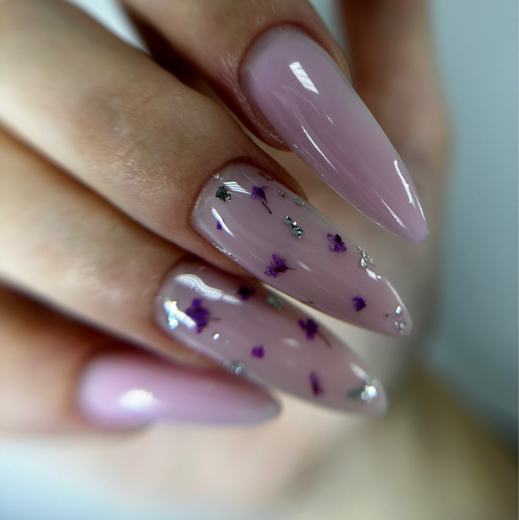 Маникюр с укреплением длина