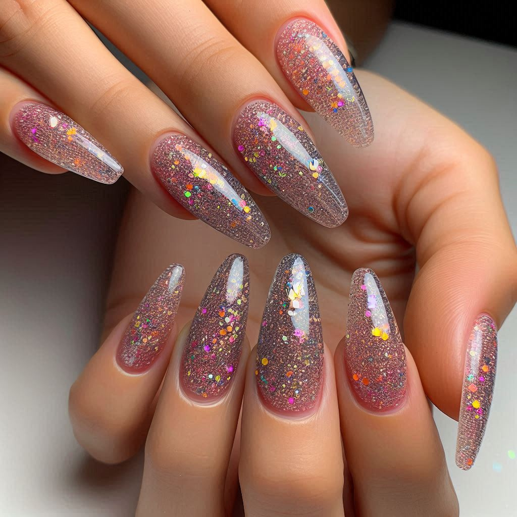 Inbuilt Glitter Gel Extension