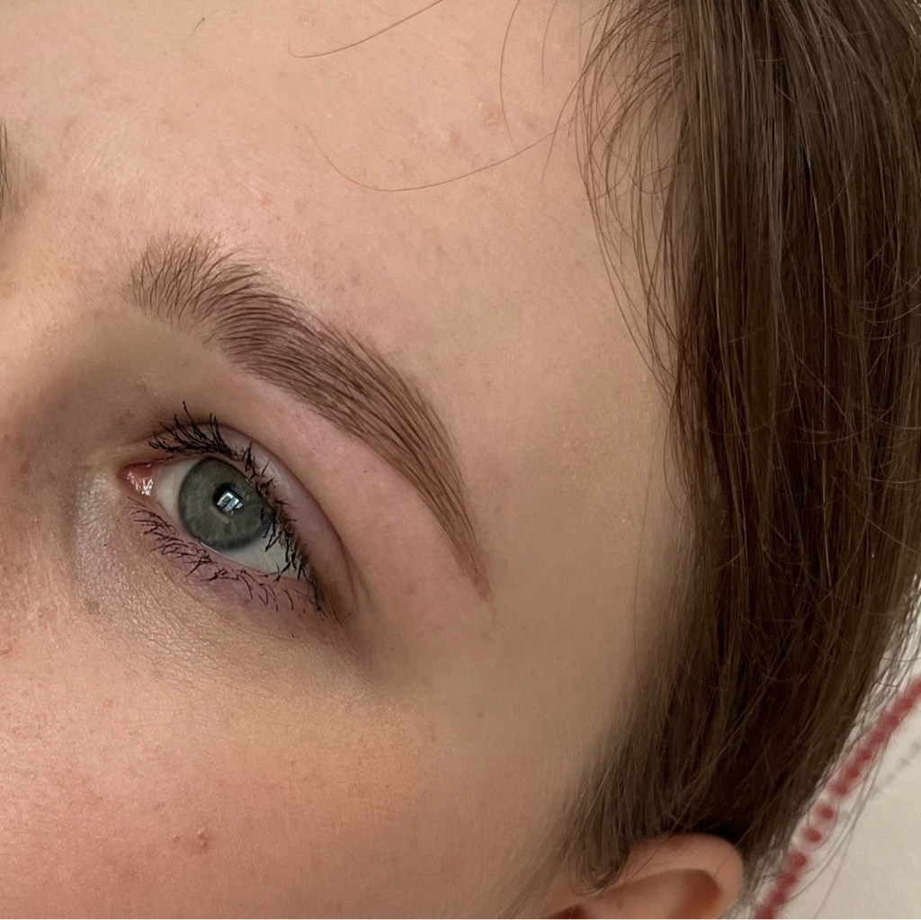 Коррекция воск/пинцет и окрашивание бровей краской