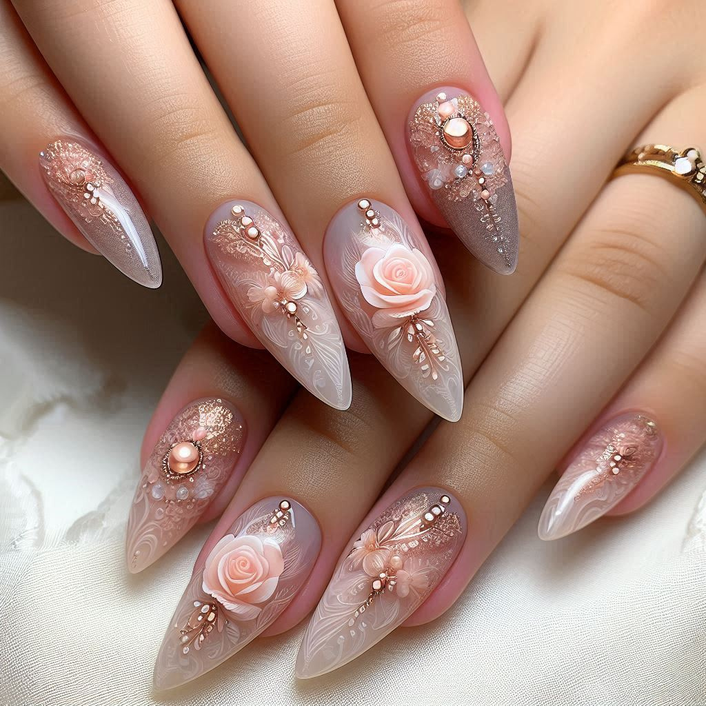 5D Gel Art on Gel Polish