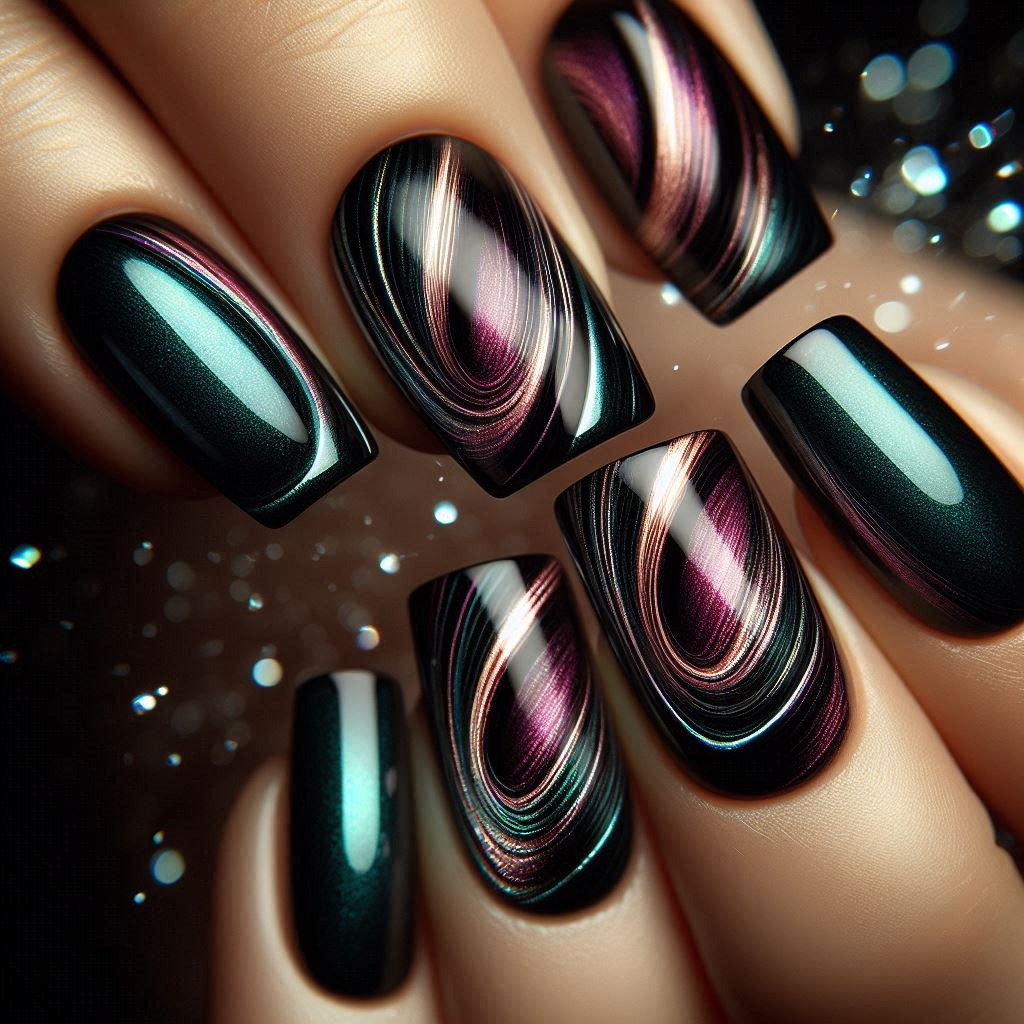 Cat Eyes Effect on Gel Polish