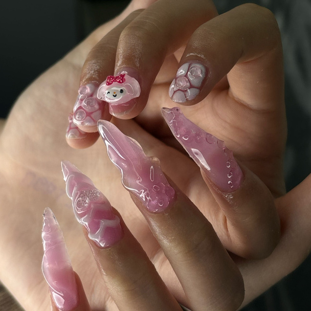 Наращивание ногтей+ M дизайн 💅