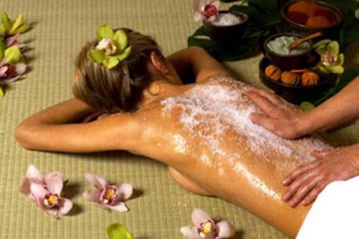 Körperpeeling (Füße, Beine, Gesäß, Rücken, Arme) - Пилинг всего тела (стопы, ноги, ягодицы, спина, руки, запястья)