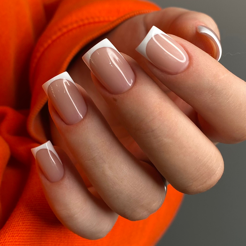 Маникюр + однотонное покрытие(с укреплением+сложные ремонты)