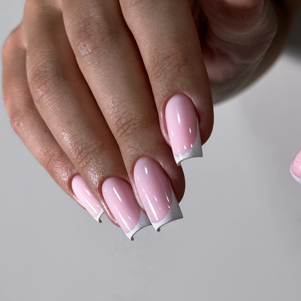 Маникюр+твердый гель+френч