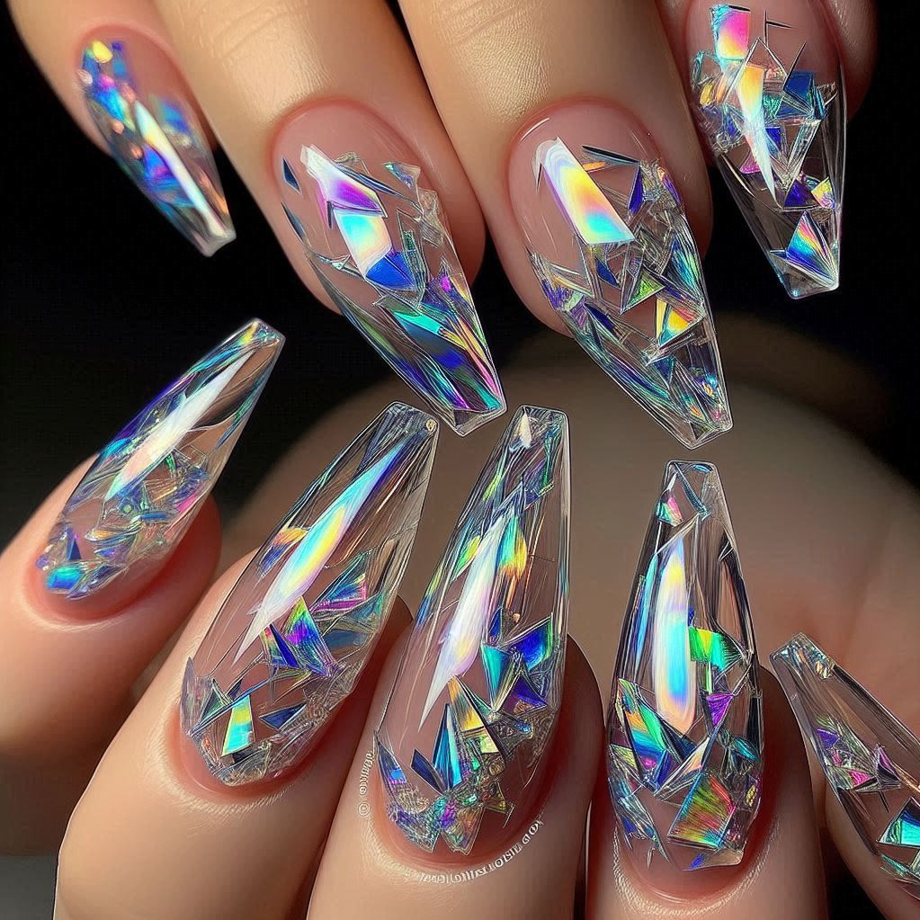 Inbuilt Shattered Glass Acrylic Extension