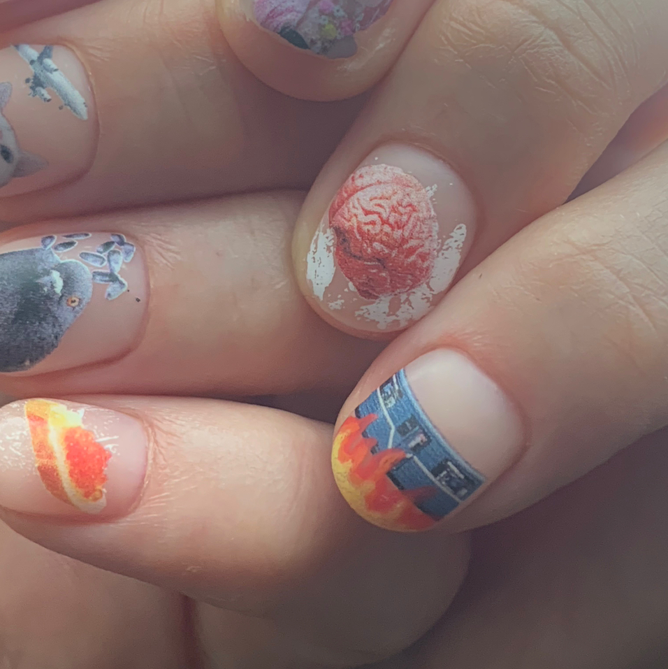 Маникюр + дизайн средней сложности (короткие ногти)/ manicure + medium design (short nails)