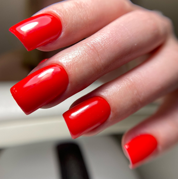 Маникюр укрепление гелем + гель лак