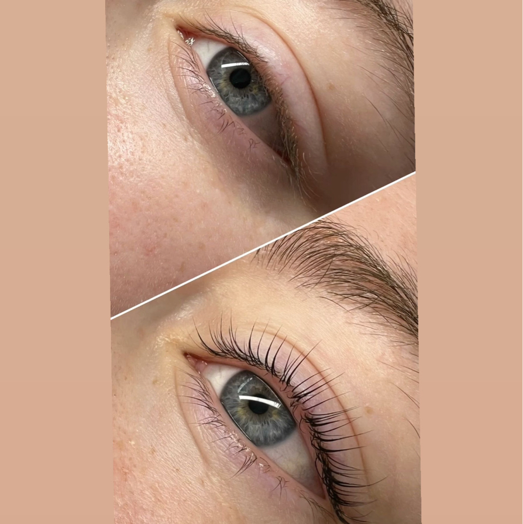 Ламинирование ресниц + окрашивание