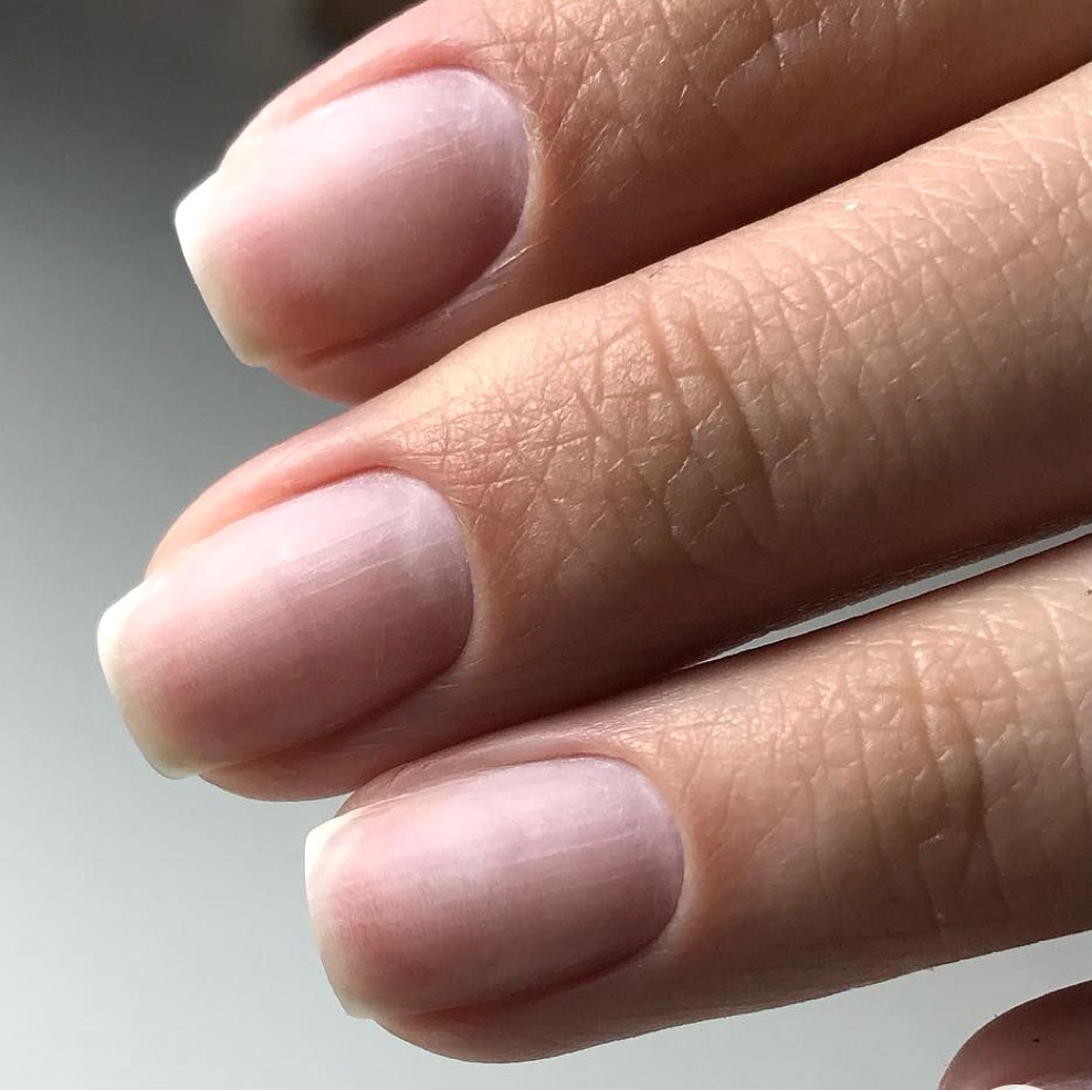 Маникюр комбинированный без покрытия