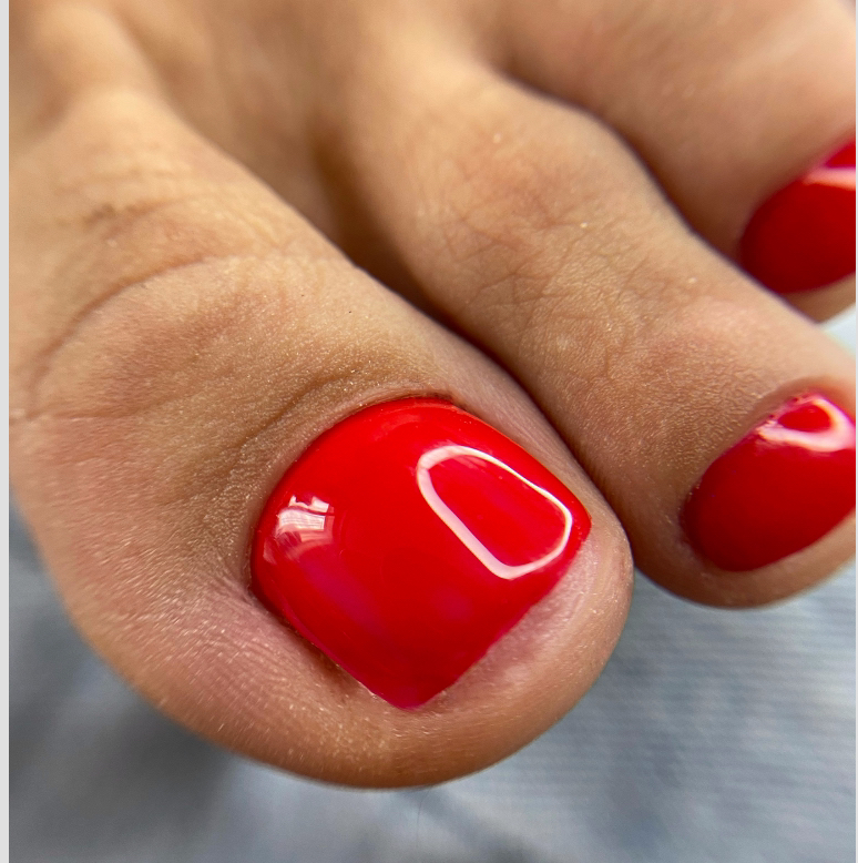 Педикюр (пальчики) с покрытием гель-лак