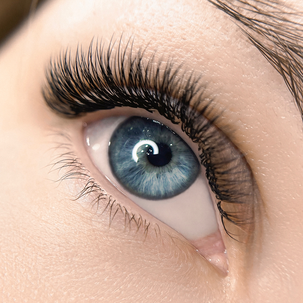 Наращивание ресниц, двойной объём (2D)