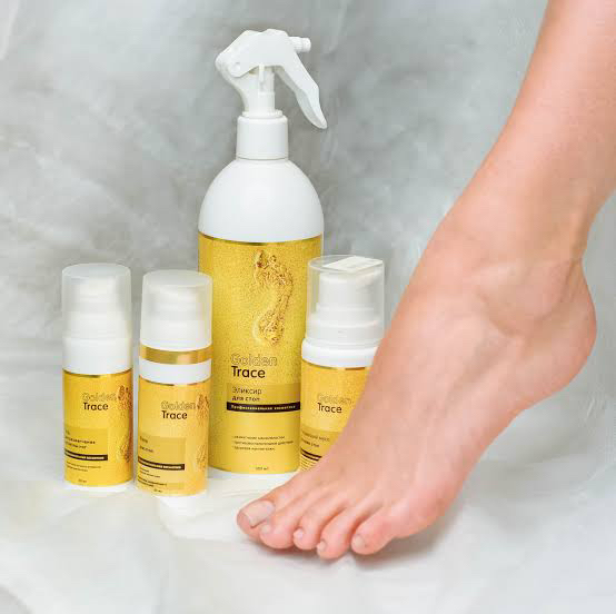 Педикюр GOLDEN TRACE аппаратно-препаратный полный с покрытием гель лаком