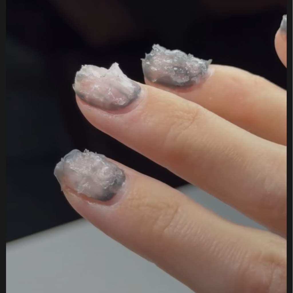 Снятие гель-лака без дальнейшего покрытия