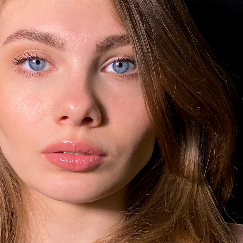 Окрашивание бровей без коррекции