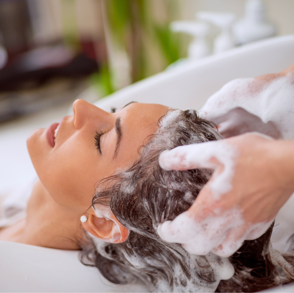 Мытье волос