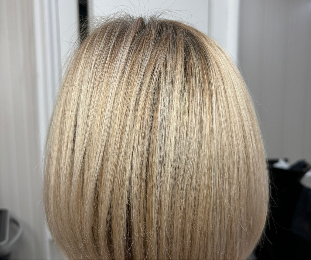 Мелирование короткие волосы(без тонирования)