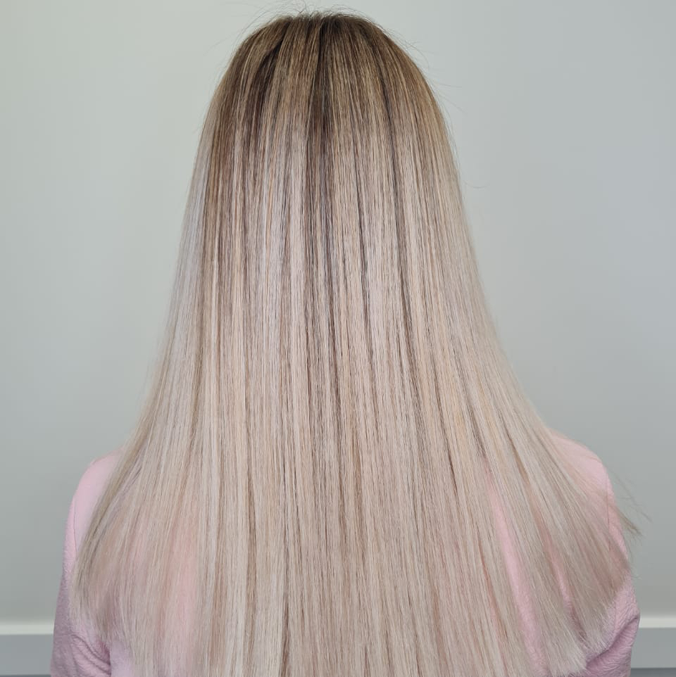 Мелирование длинные волосы (без тонирования)