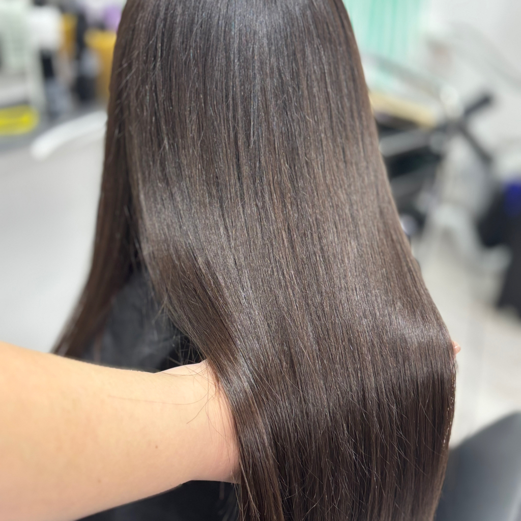 Окрашивание в один тон/ тонирование до поясницы