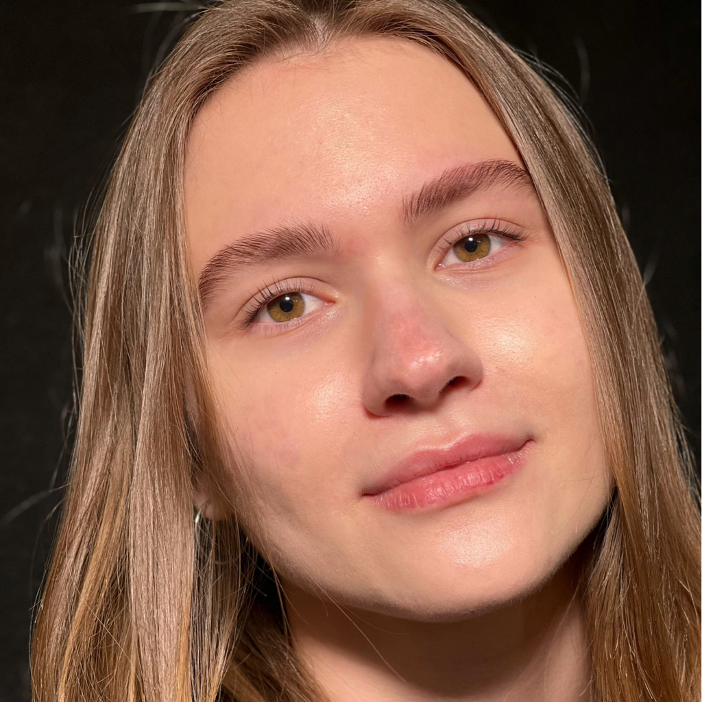 оформление бровей с осветлением