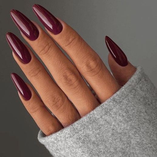 long маникюр|гель-лак однотон