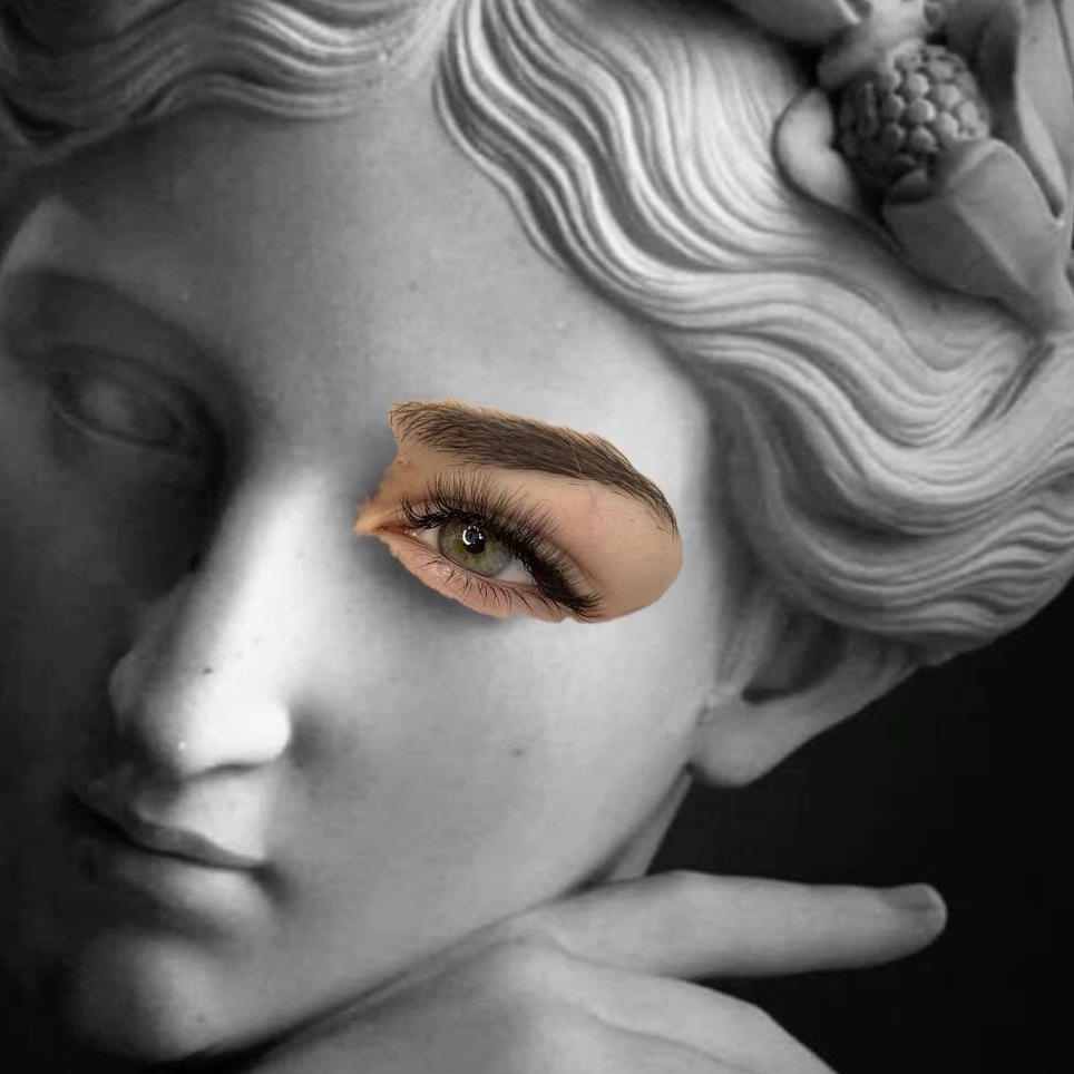 Ламинирование ресниц+окрашивание бровей