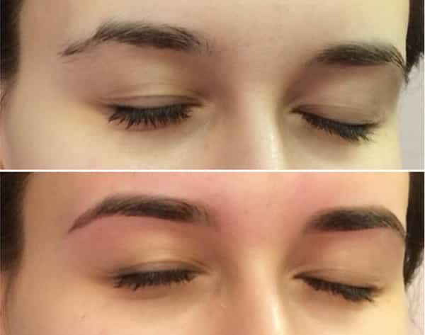 Коррекция бровей воском