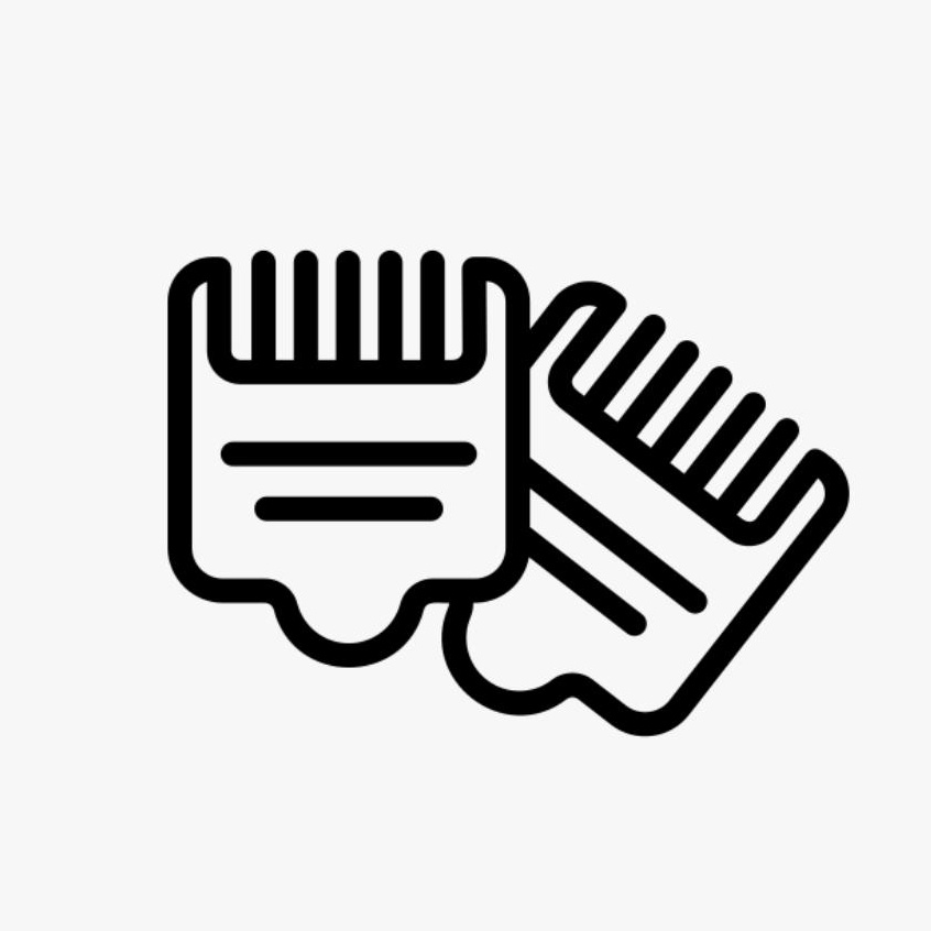 Стрижка под машинку (2 насадки)