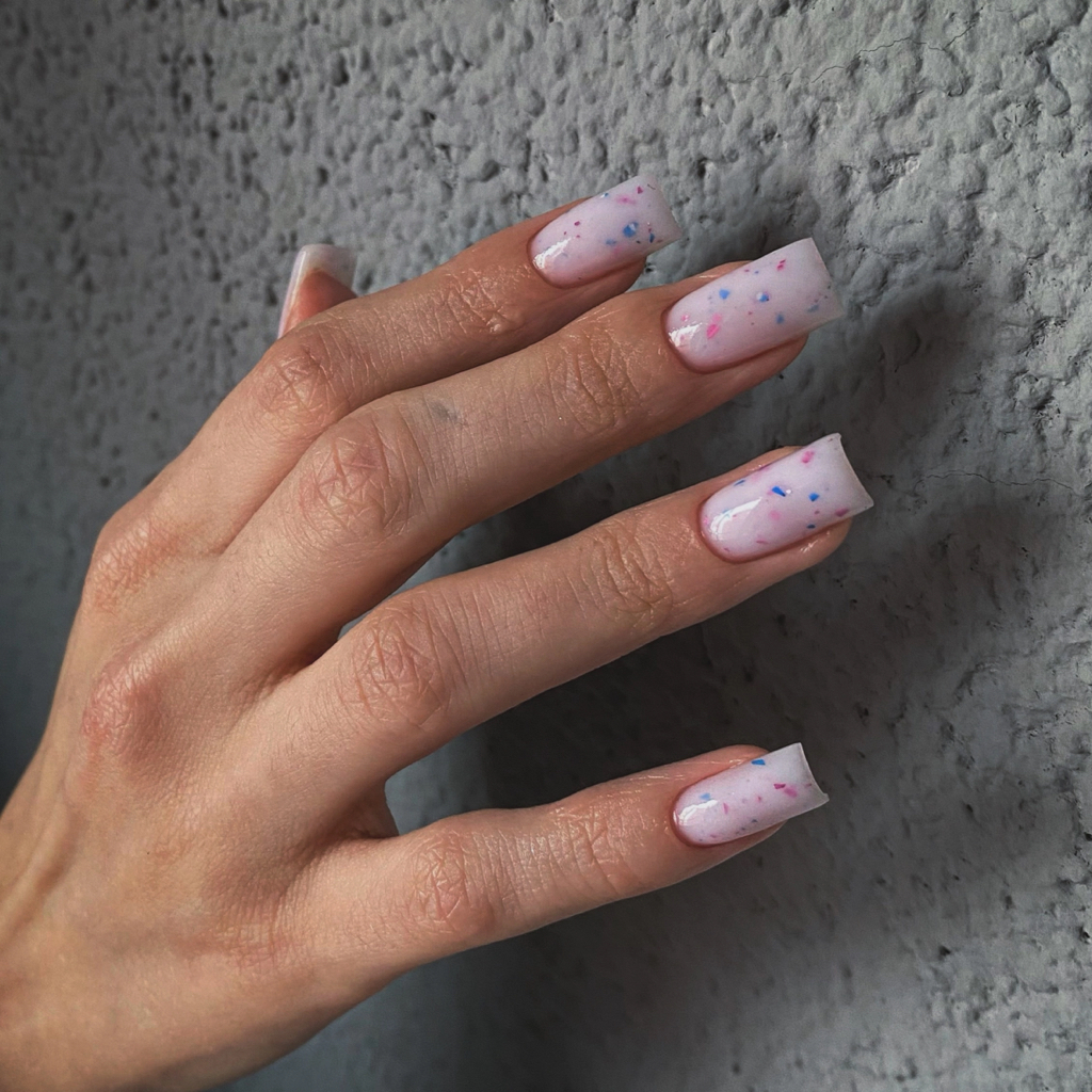 Маникюр с однотонным покрытием