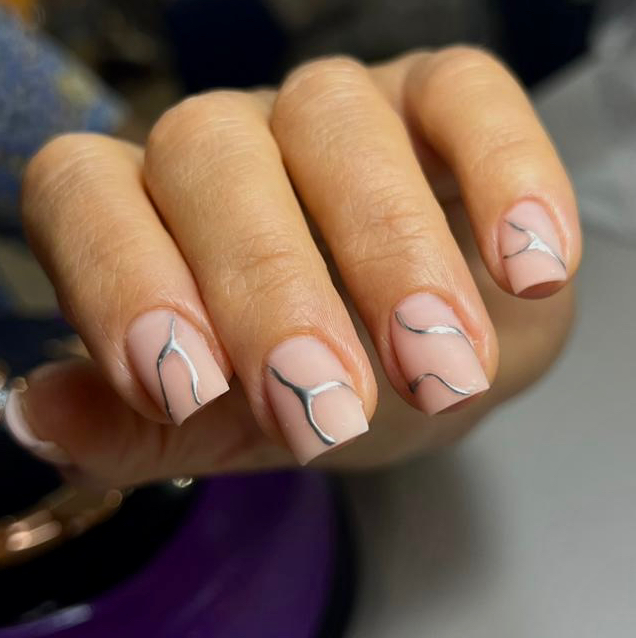 Укрепление гелем ( маникюр + френч или однотон + дизайн до 4 ногтей)