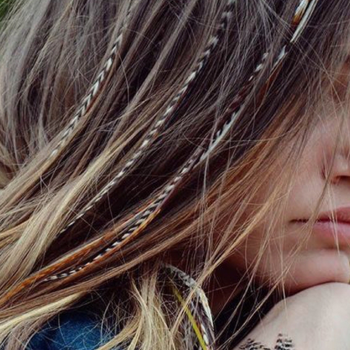 Наращивание перьев: Длинное тонкое