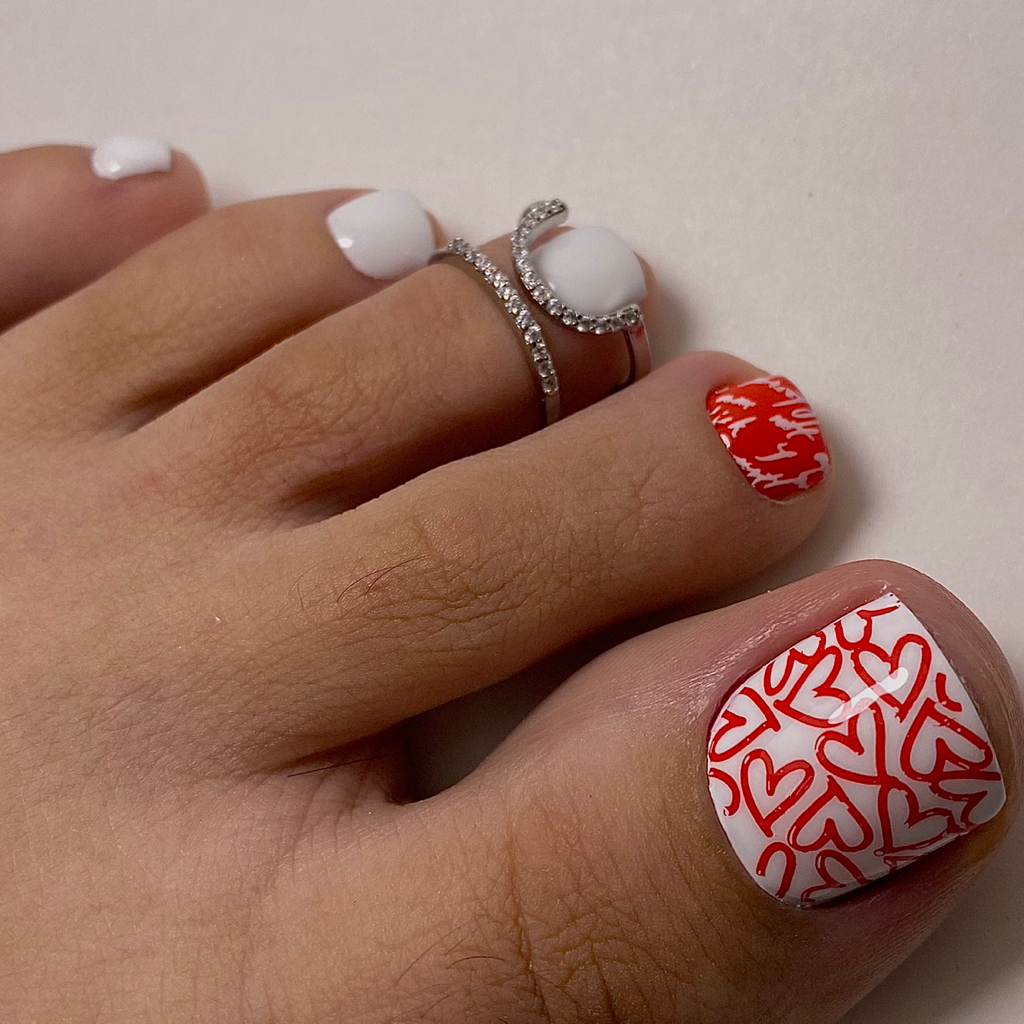 Педикюр (пальчики) с покрытием