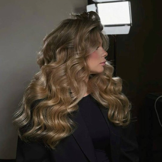 Локоны, голливудская волна