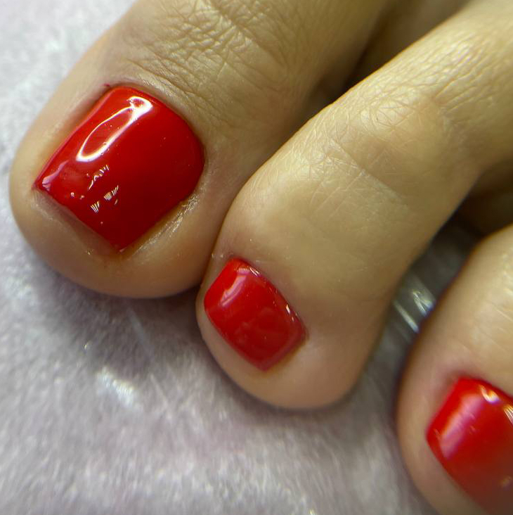 Педикюр (Полный) с покрытием Лаком