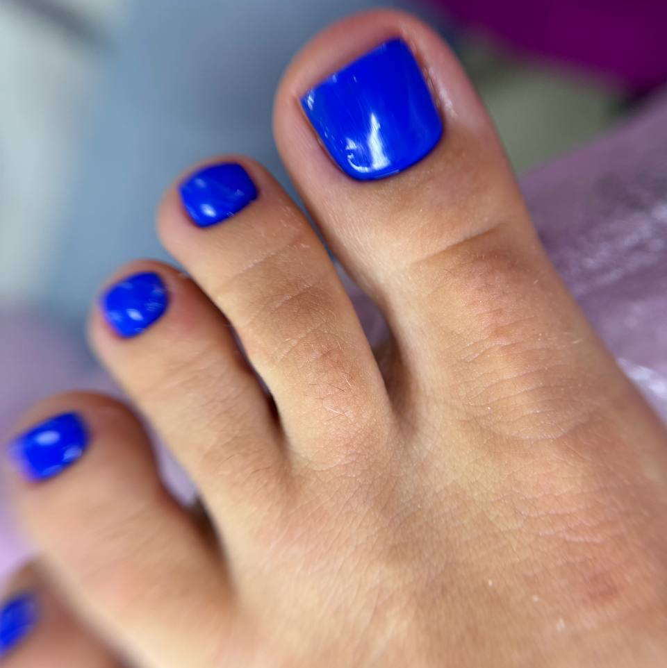 Педикюр (Пальчики) покрытие Лаком