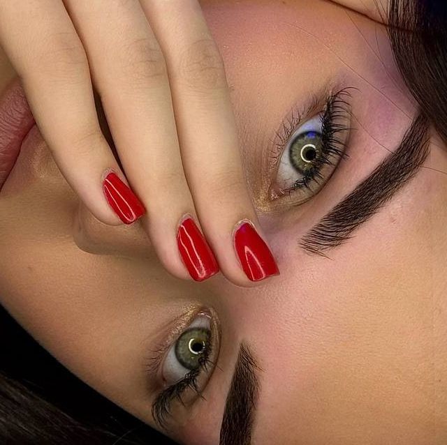 Долговременная укладка бровей +коррекция+без окрашивания