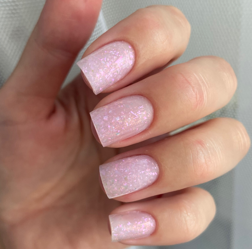 маникюр + однотонное покрытие