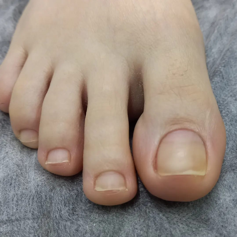 Педикюр пальчики без покрытия