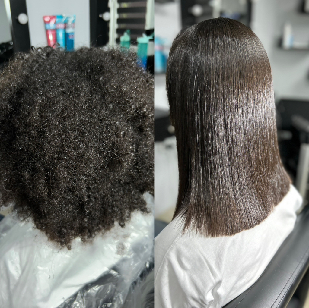 Выпрямление АФРО типа волос