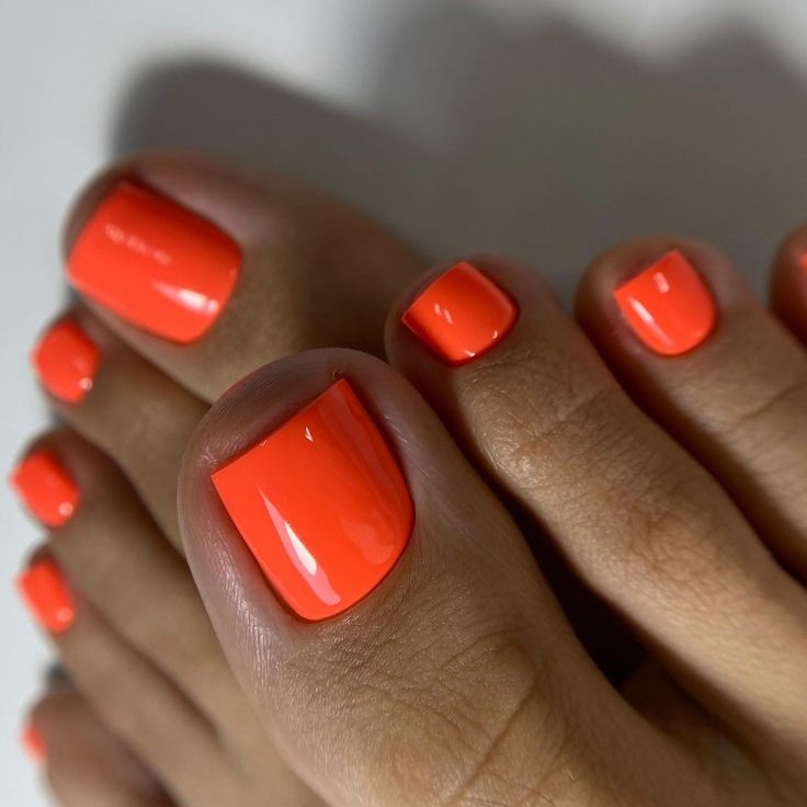 Педикюр пальчики+гель-лак