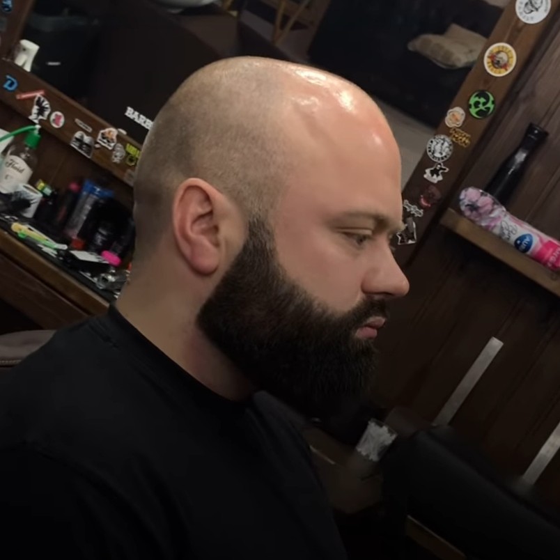 Тонирование усов и бороды