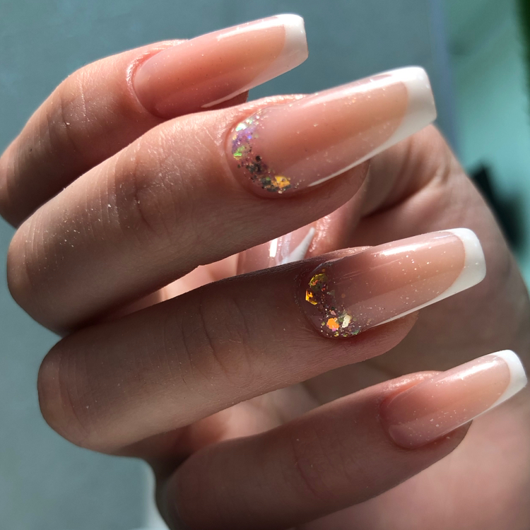 Наращивание ногтей на бумажные формы + любой дизайн