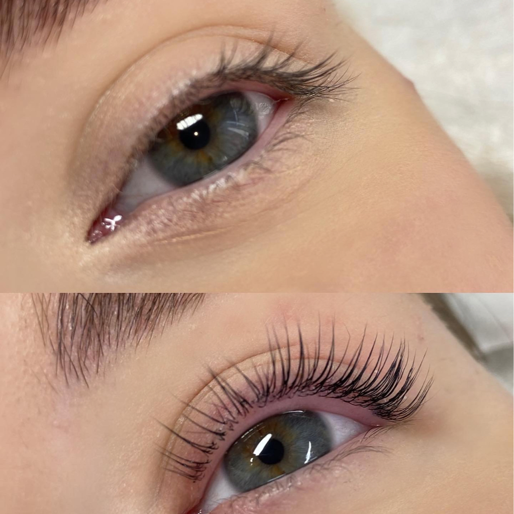 Ламинирование ресниц с окрашиванием